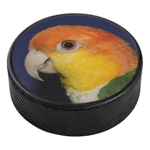 Colorful Caique Parrot Hockey Puck