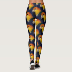 Colorful Caique Parrot Leggings | Zazzle
