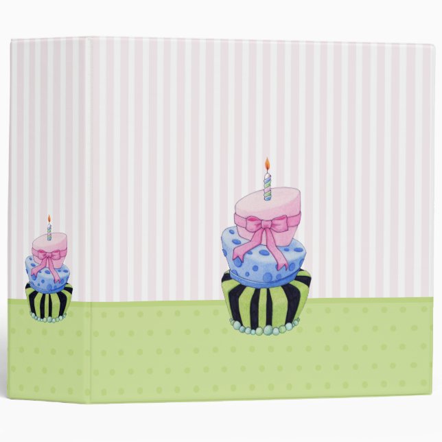 Colorful Cake Avery Binder (Front/Spine)
