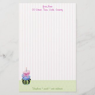 Colorful Cake Stationery