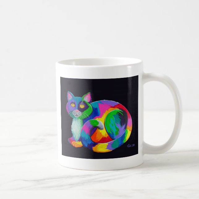 Colorful Calico Coffee Mug (Right)