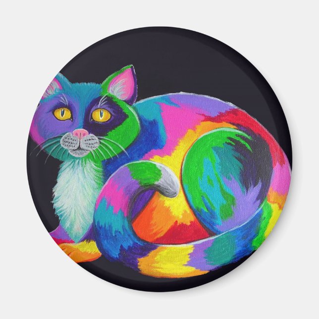 Colorful Calico Magnet (Front)