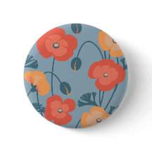 Colorful California Poppy Pattern