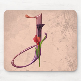 Colorful Calla Initial J Mouse Pad