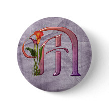 Colorful Calla Initial M