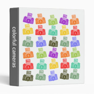 Colorful Cameras Binder