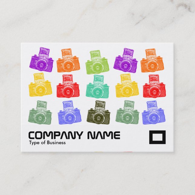 Colorful Cameras Business Card (Front)
