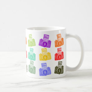 Colorful Cameras Coffee Mug