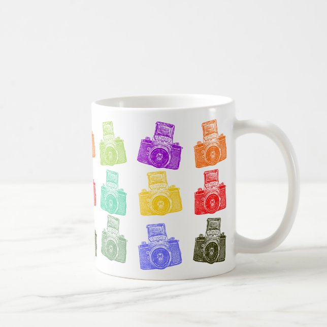 Colorful Cameras Coffee Mug (Right)