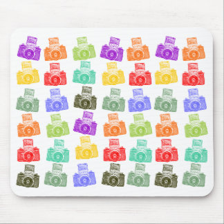Colorful Cameras Mouse Pad