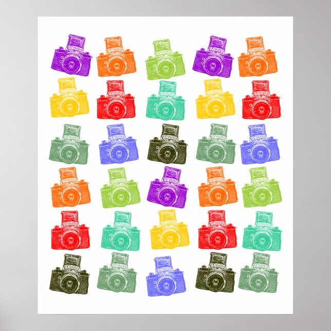 Colorful Cameras Poster (Front)