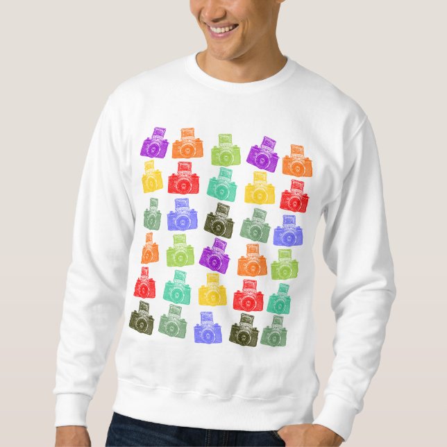 Colorful Cameras Sweatshirt (Front)