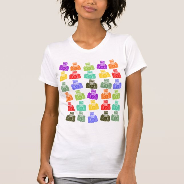 Colorful Cameras T-Shirt (Front)