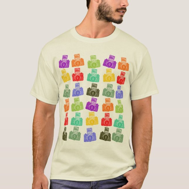 Colorful Cameras T-Shirt (Front)