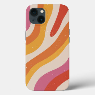colorful camo design print iPhone 13 case