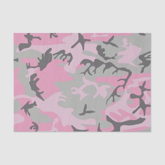 Colorful Camouflage Design Tissue Paper (Front)
