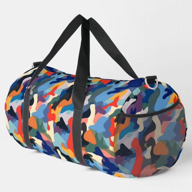 Colorful Camouflage Duffle Bag (Right Corner)