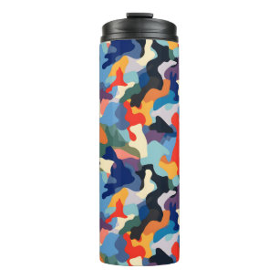 Colorful Camouflage Thermal Tumbler