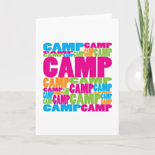 Colorful Camp Card (Front)