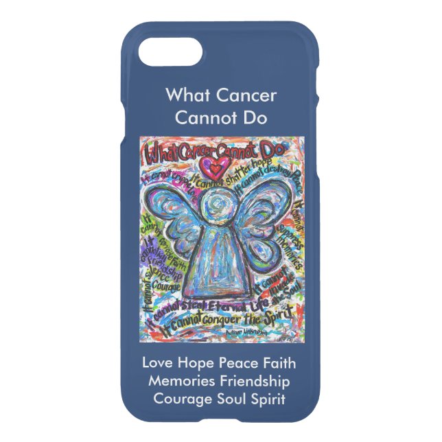 Colorful Cancer Angel Custom iPhone 7 Art Cases (Back)