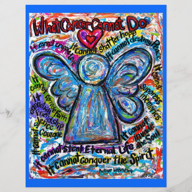 Colorful Cancer Angel Flyer (Front)