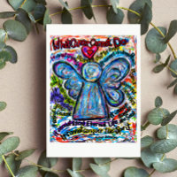 Colorful Cancer Angel Greeting Card or Note Cards