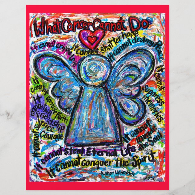 Colorful Cancer Angel Letterhead (Front)