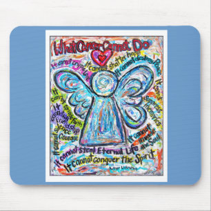 Colorful Cancer Angel Mousepad