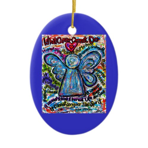 Colorful Cancer Angel Ornament Pendant Customized