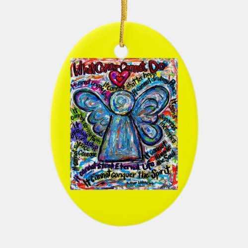 Colorful Cancer Angel Ornament Pendant Customized