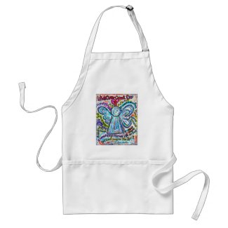 Colorful Cancer Angel Painting Adult Apron