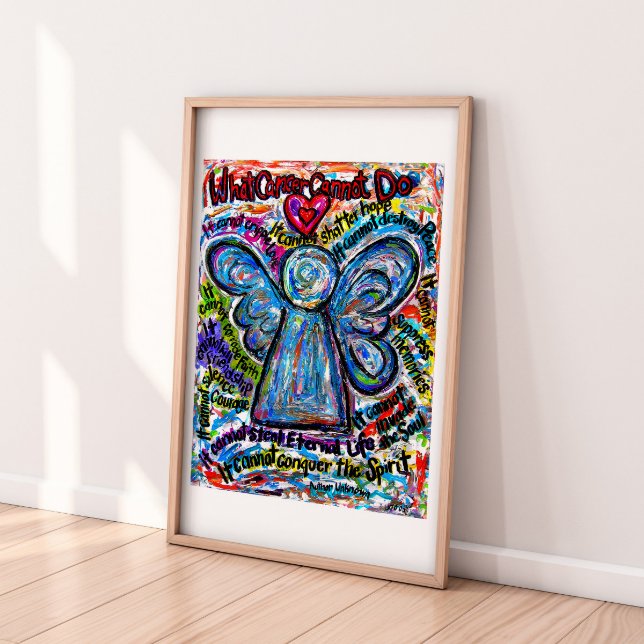 Colorful Cancer Angel Photo Art Print (Creator Uploaded)