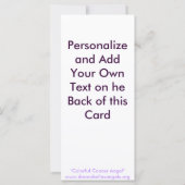 Colorful Cancer Angel Rack Card (Back)