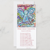 Colorful Cancer Angel Rack Card (Front)