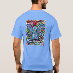 Colorful Cancer Angel T-shirt (Painting on Back)
