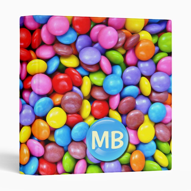 Colorful Candies 3 Ring Binder (Front/Spine)
