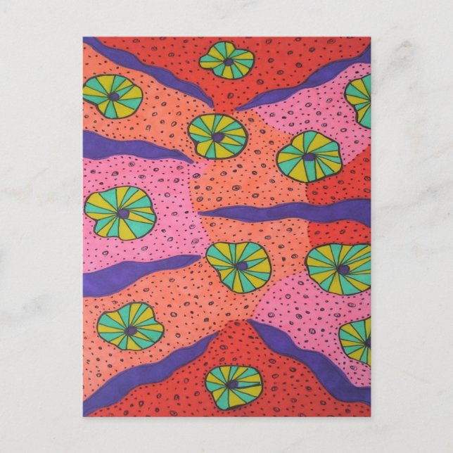 Colorful Candies Abstract  Postcard (Front)