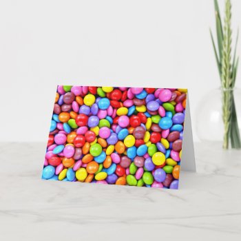 Colorful Candies Card by ironydesignphotos at Zazzle