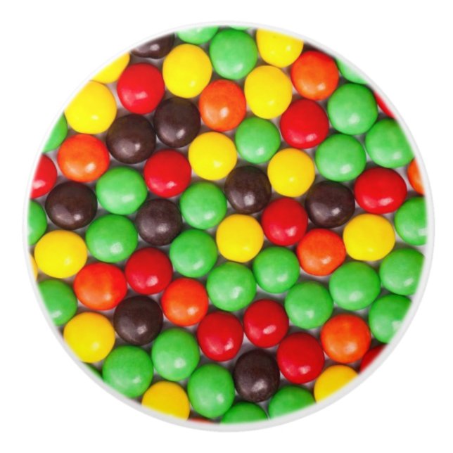 Colorful candies ceramic knob (Front)