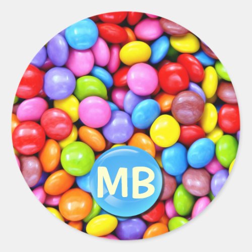 Colorful Candies Classic Round Sticker