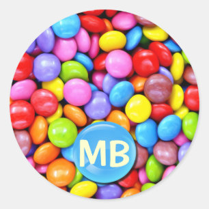 Colorful Candies Classic Round Sticker