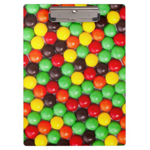 Colorful candies clipboard