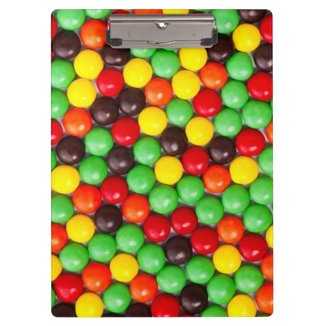 Colorful candies clipboard (Front)