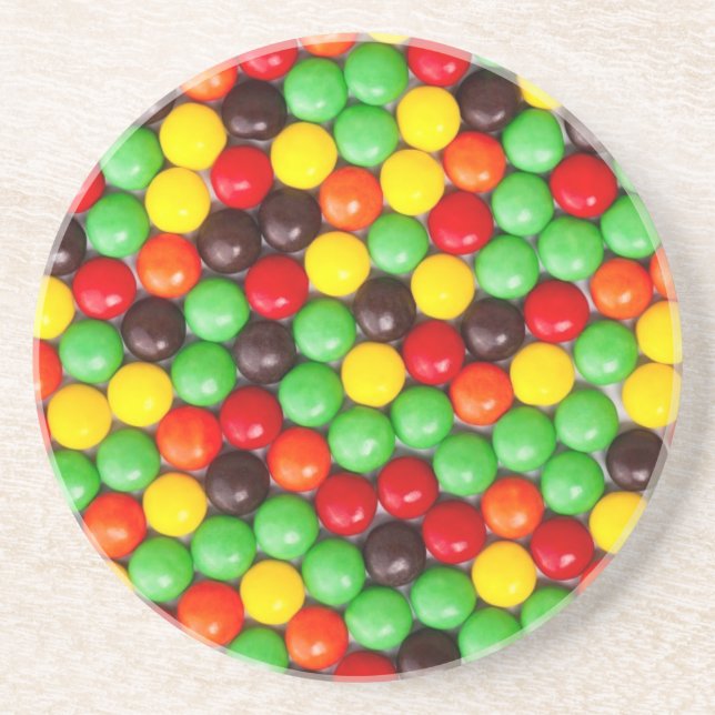Colorful candies coaster (Front)