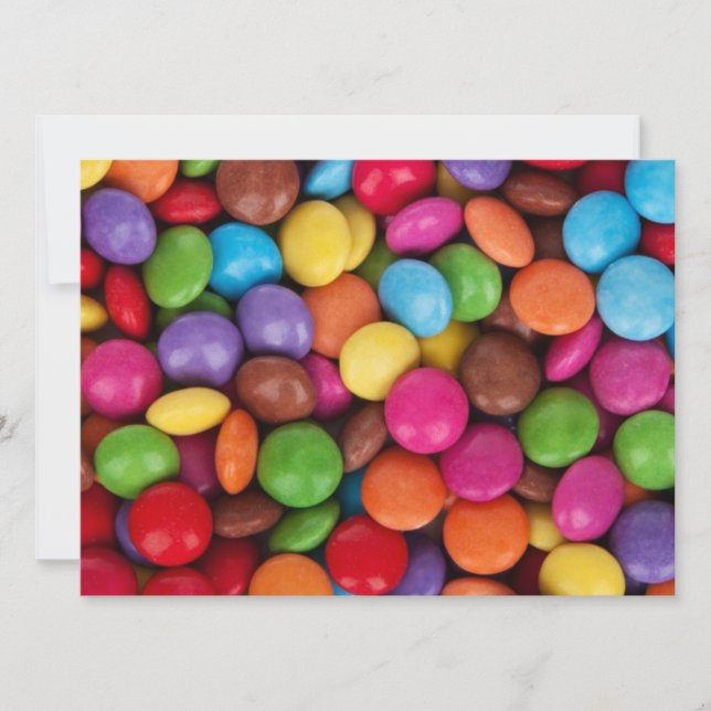 Colorful Candies Invitation (Front)
