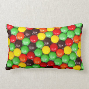 Colorful candies lumbar pillow