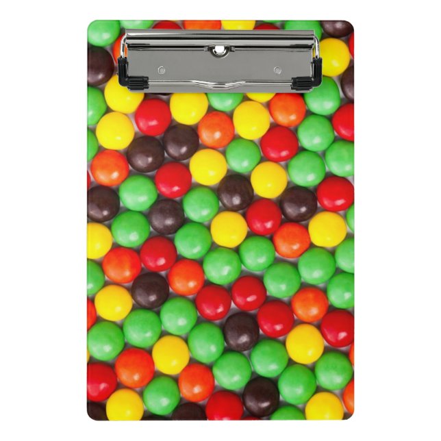 Colorful candies mini clipboard (Front)