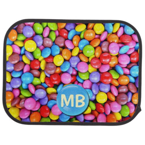 Colorful Candies Personalize Photo Car Floor Mat