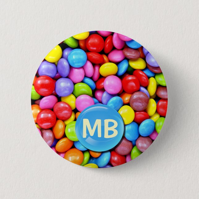 Colorful Candies Pinback Button (Front)