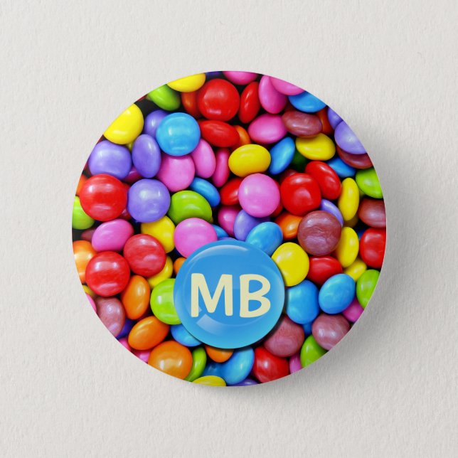 Colorful Candies Pinback Button (Front)